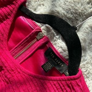 Ted Baker Textured Fuchsia Dress